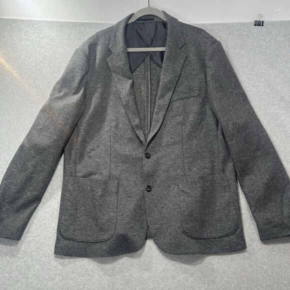 Men's J. Crew Knit Wool Cotton Blend Blazer XL Gray NWT! AX264 - Picture 7 of 16